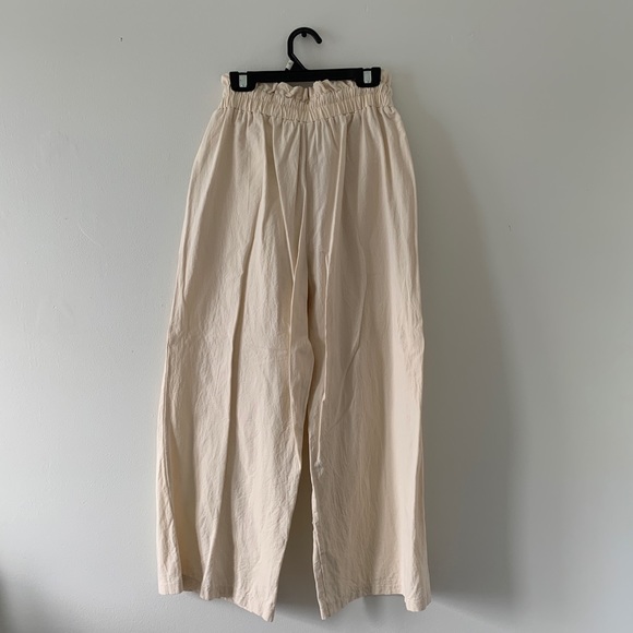 Amazon Fashion Cream Linen Pants - Picture 3 of 3